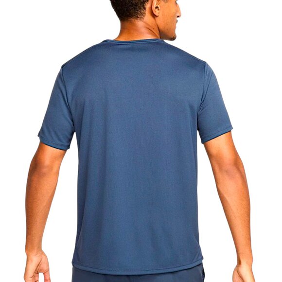 Nike Dri-FIT Men’s Navy Blue Athletic Training Performance Workout Tee Shirt - Picture 8 of 8